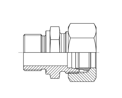 Male Stud Coupling BSPP