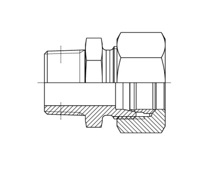 Male Stud Coupling BSPT